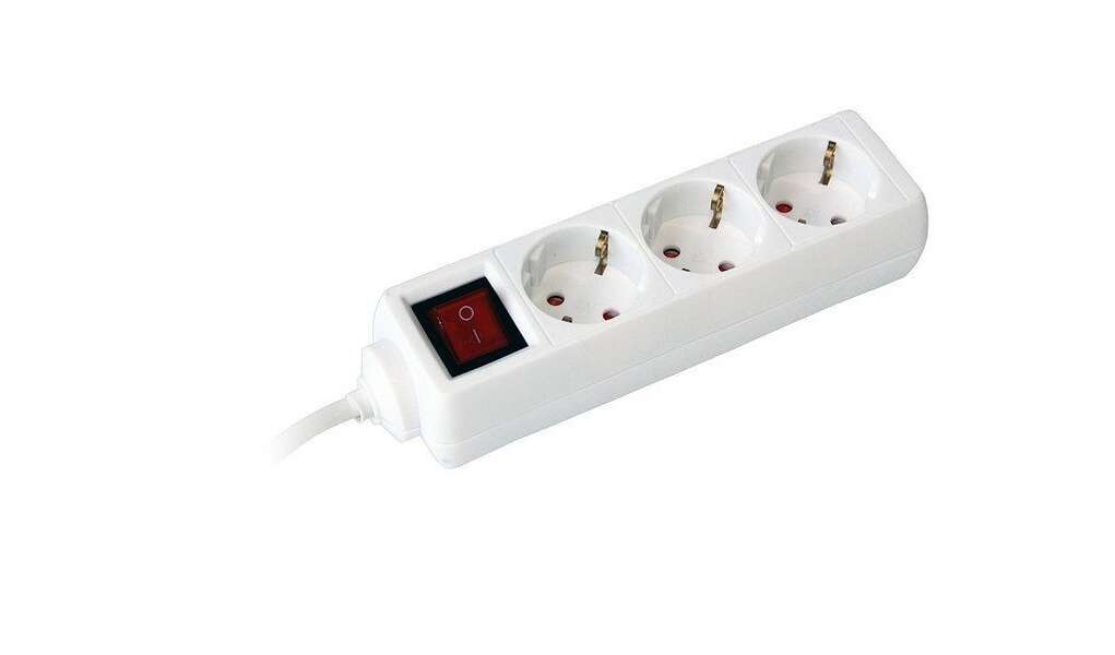 Produžni kabl sa sklopkom 3G H05VV-F beli 1.4m - Slika 1