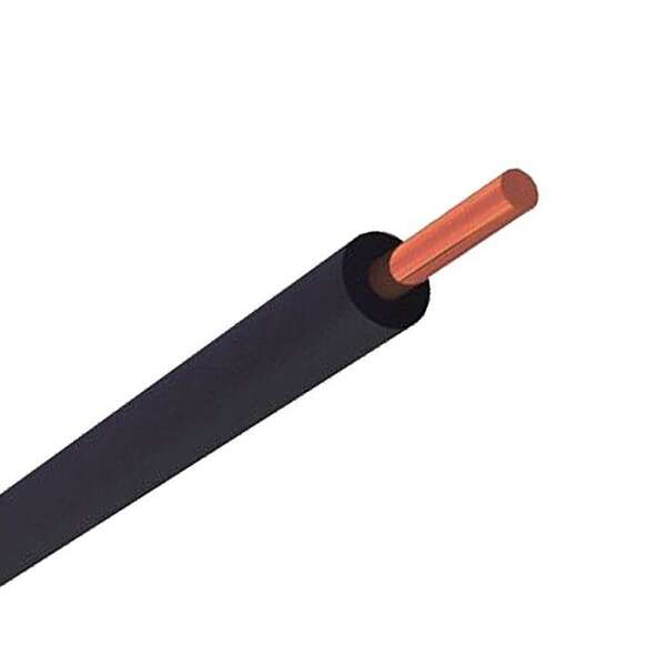 Provodnik pun presek P 6 crna - Slika 1