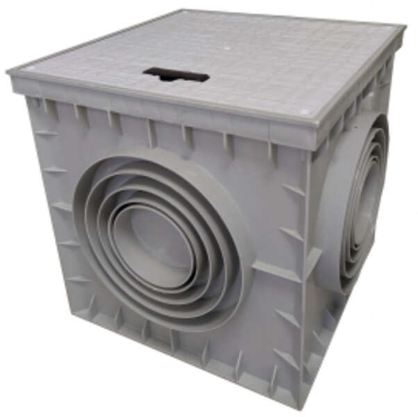 PVC šahta sa punim poklopcem 55x55x55 - Slika 1