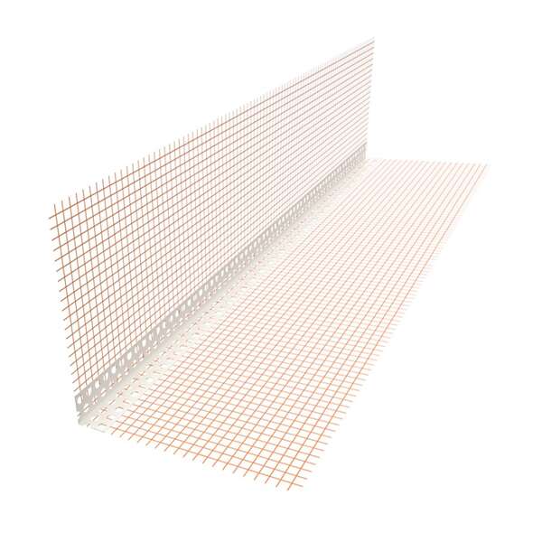 PVC zaštitni profil 22mm sa 25cm mrežicom 2.5m narandžasta - Slika 1