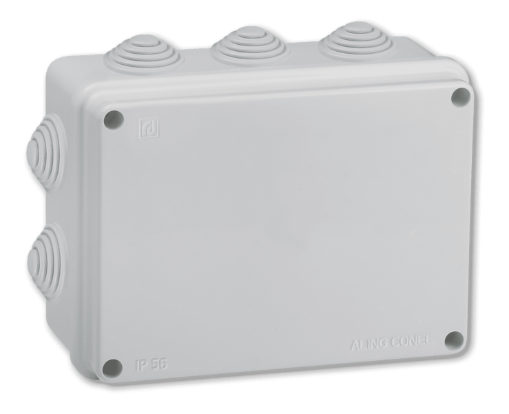 Razvodna kutija za na zid sa uvodnicom 150x110x70 siva Aling - Slika 1