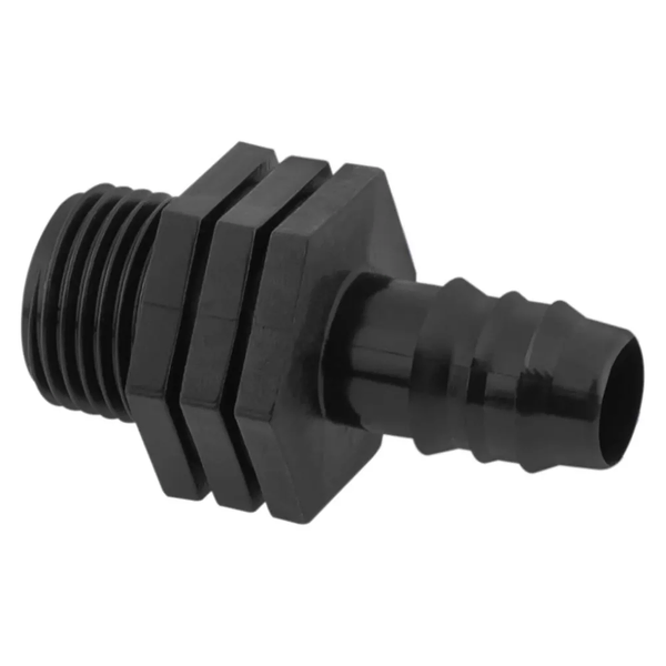 Rebrasta spojnica za kapajuće cevi i fitinge 16x1/2" VN POM - Slika 1