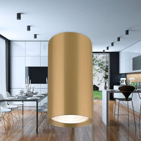 Rozetna 5510 okrugla zlatna GU10 - Slika 2