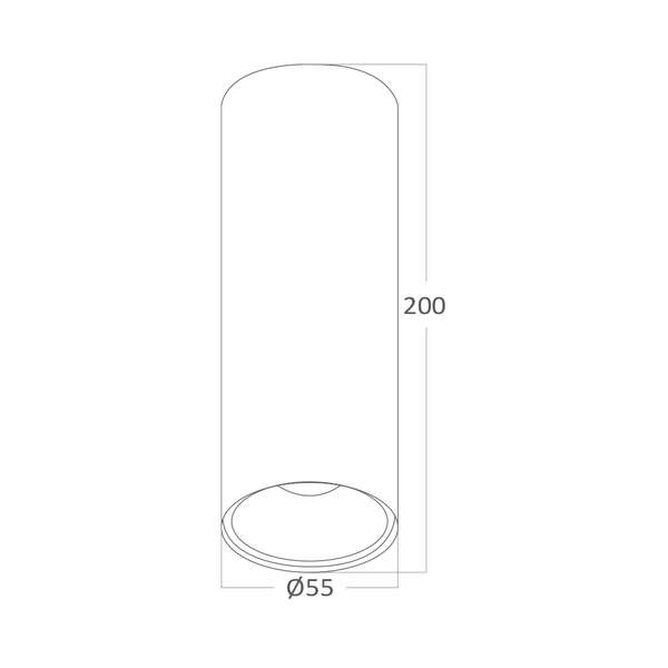 Rozetna 5520 okrugla CRNA GU10 - Slika 5