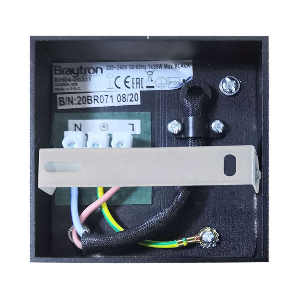 Rozetna 8010 kvadratna crna GU10 - Slika 3