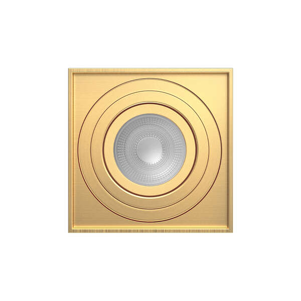 Rozetna 8010 kvadratna zlatna GU10 - Slika 7