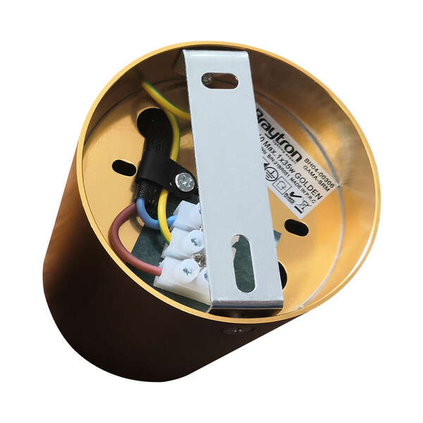 Rozetna 8010 okrugla zlatna GU10 - Slika 3