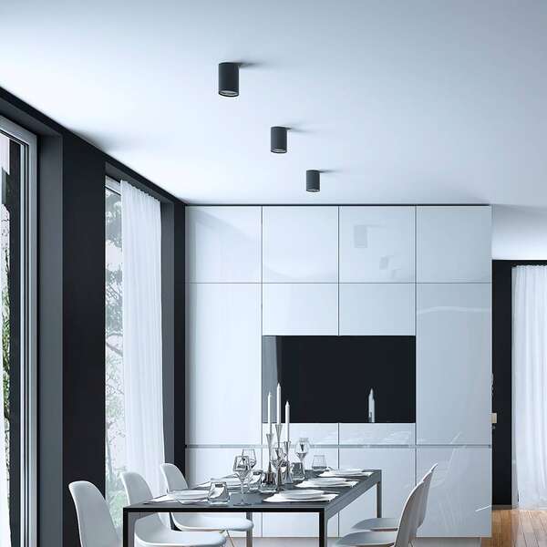 Rozetna 9412 okrugla crna GU10 - Slika 5