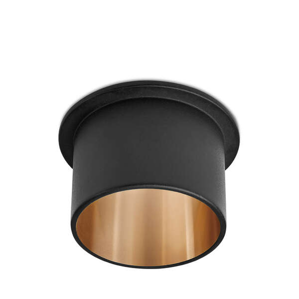 Rozetna ALFA C okrugla crno zlatna - Slika 1