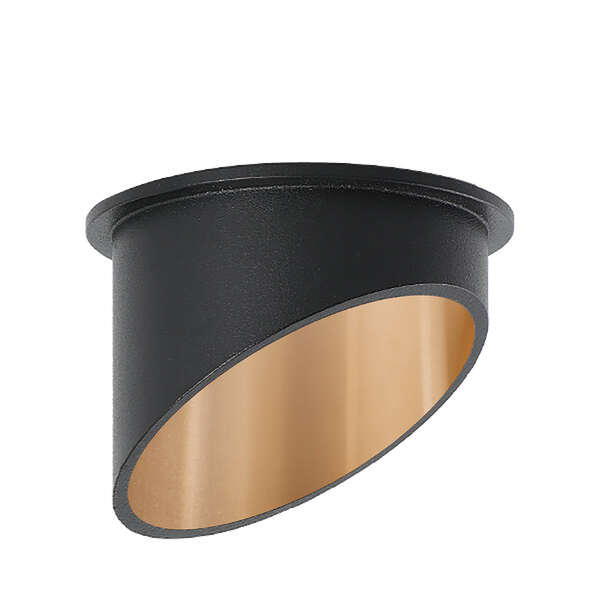 Rozetna ALFA C okrugla crno zlatna - Slika 1