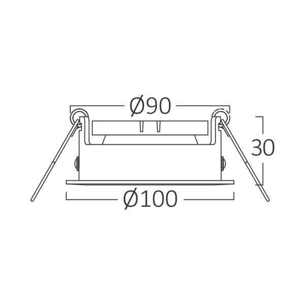 Rozetna BETA okrugla bela - Slika 5