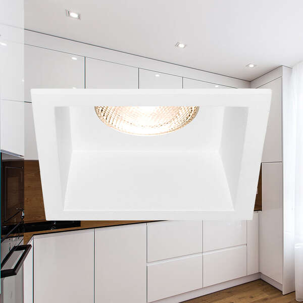 Rozetna CF kvadratna bela - Slika 2