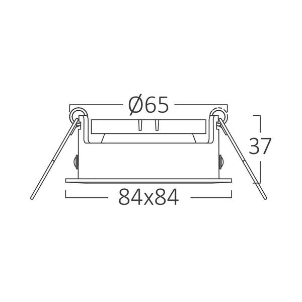 Rozetna D kvadratna bela - Slika 6