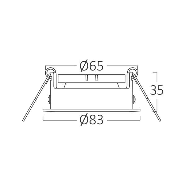 Rozetna D okrugla bela - Slika 5