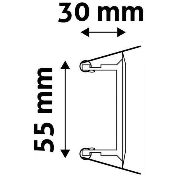 Rozetna GU10 convex bela - Slika 3