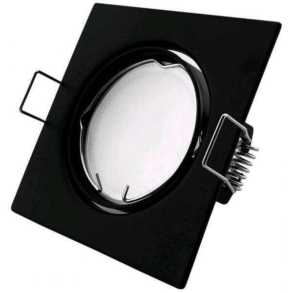 Rozetna GU10 kvadrat pokretna crna - Slika 1