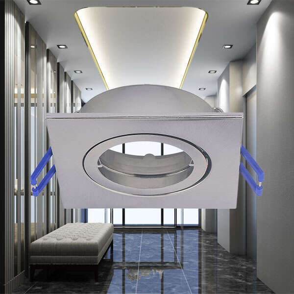 Rozetna kvadratna nikl silver - Slika 2