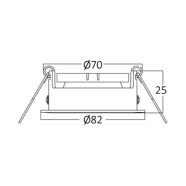 Rozetna okrugla bela - Slika 5