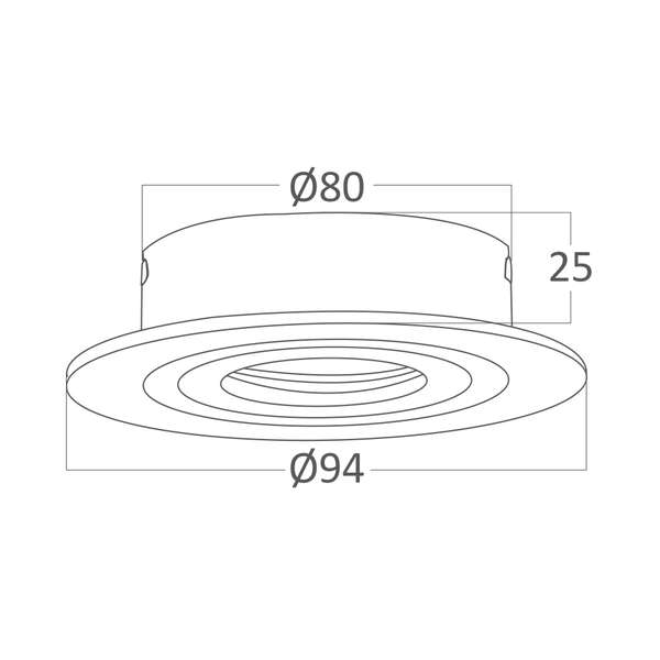 Rozetna okrugla siva - Slika 5