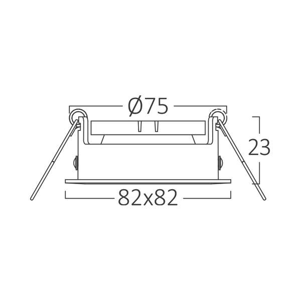 Rozetna S kvadratna bela - Slika 5