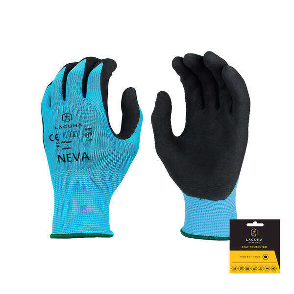 Rukavica s lateks premazom NEVA plava - Slika 1