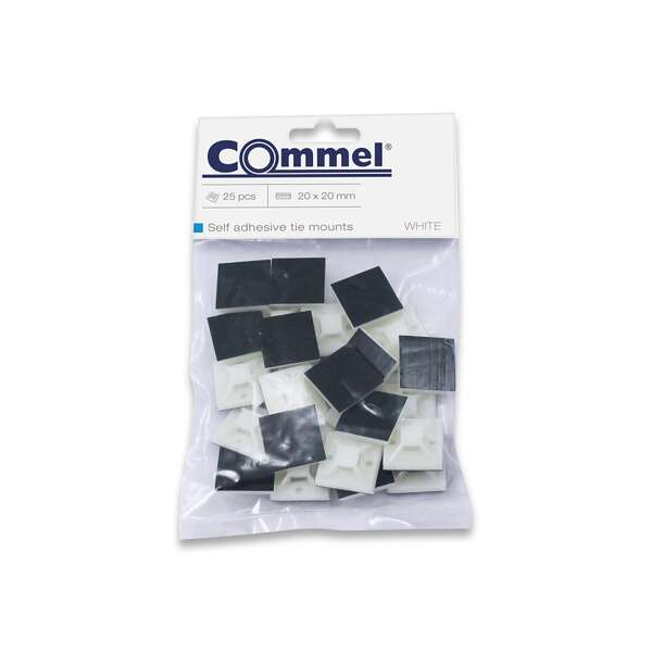 Samolepljivi držač vezica 20x20mm 25kom - Slika 2