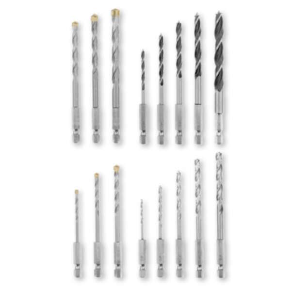 Set burgija E 6.3 1/4″ M-Case 2-8mm 16/1 Einhell - Slika 2