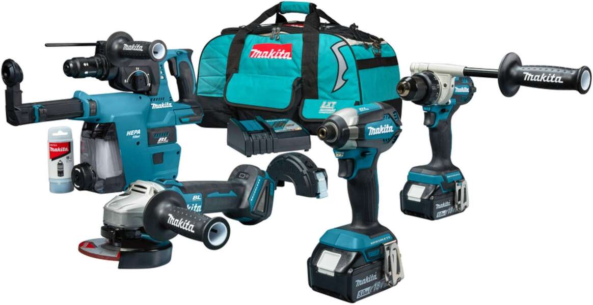 Aku set 4 alata 2x5,0Ah LXT Makita DLX4155TX1 - Slika 2