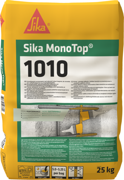 Sika MonoTop 1010 25kg Vezivni premaz i zaštita armature od korozije na cementnoj bazi - Slika 1