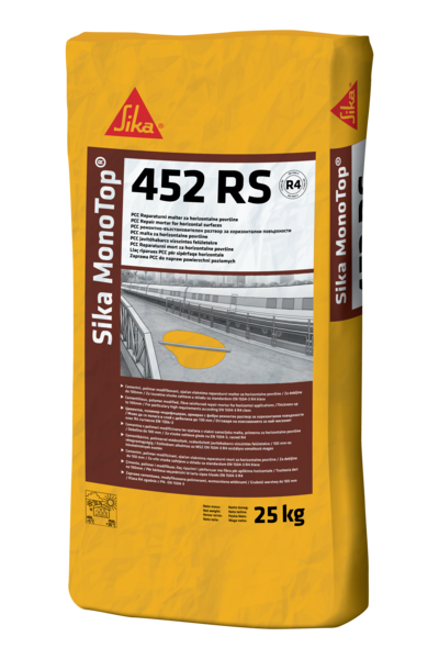 Sika MonoTop 452 RS 25kg strukturalni reparaturni malter R4 klase za horizontalne površine - Slika 1