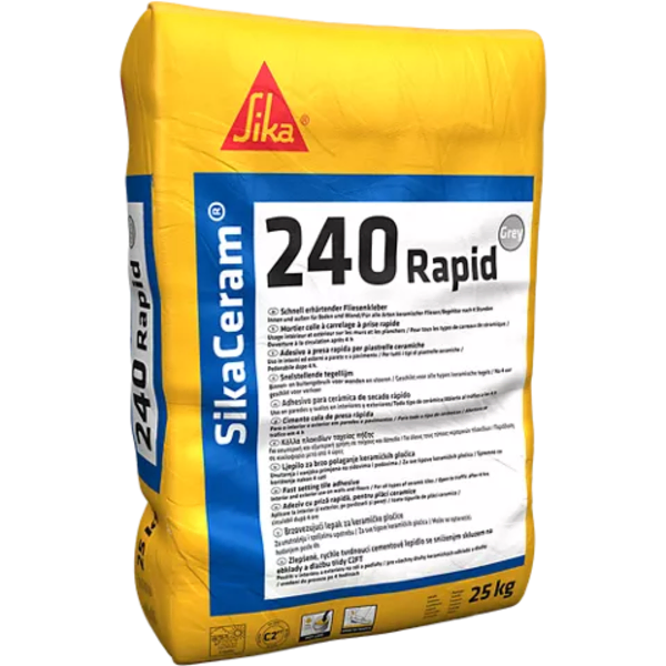 SikaCeram 240 Rapid C540 25kg Brzovezujući profesionalni lepak za pločice - Slika 1
