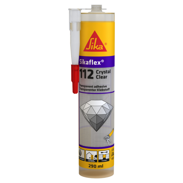 Sikaflex 112 Crystal Clear providni lepak i zaptivna masa 290ml - Slika 1