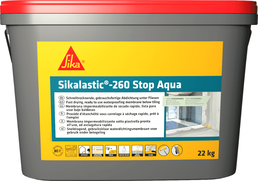 Sikalastic 260 Stop Aqua Elastična tečna hidroizolacija za kupatila - - Slika 1