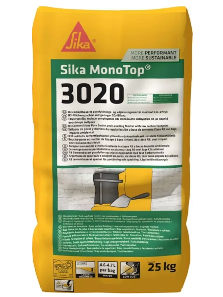 SikaMonoTop 3020 RS Bg 25KG fini reparaturni malter za preciznu nivelaciju i završnu obradu betona - Slika 1