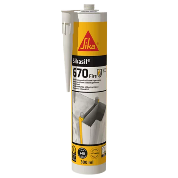 Sikasil 670 Fire 300ml protivpožarna masa za zaptivanje SIKA - Slika 1