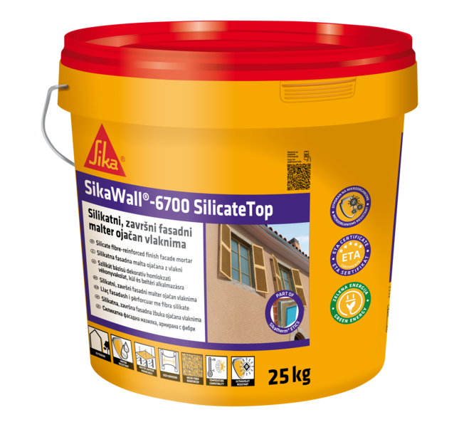 Silikatni fasadni malter Sika ThermoCoat SILICATE Top F 25kg - Slika 1