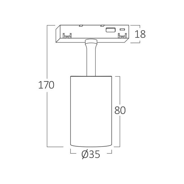 Šinski reflektor magnetni 6W 4000K crni - Slika 4
