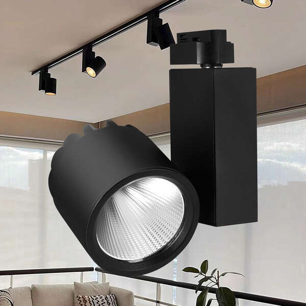 Šinski reflektor monofazni 40W 3000K crni - Slika 2