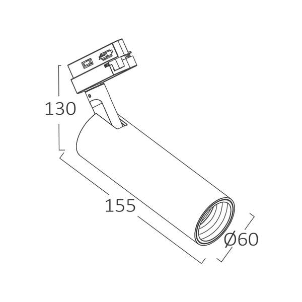 Šinski reflektor trofazni 15W 4000K beli - Slika 5
