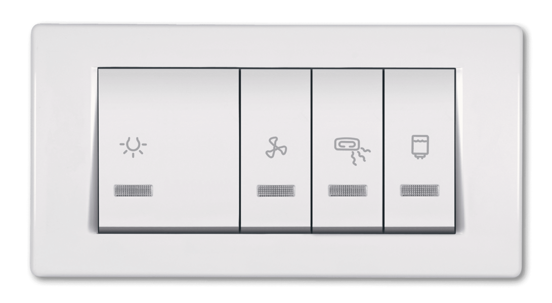 Sklopka sa indikacijom 2x10/2x16A 250V horizontalna 5M Mode - Slika 1