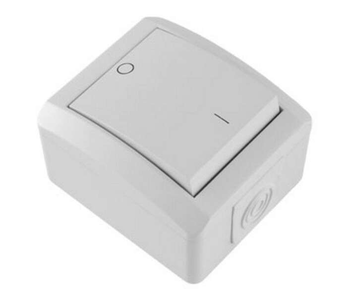 Sklopka tropolna SETQ 10A/250V bela bezvij. veza - Slika 1