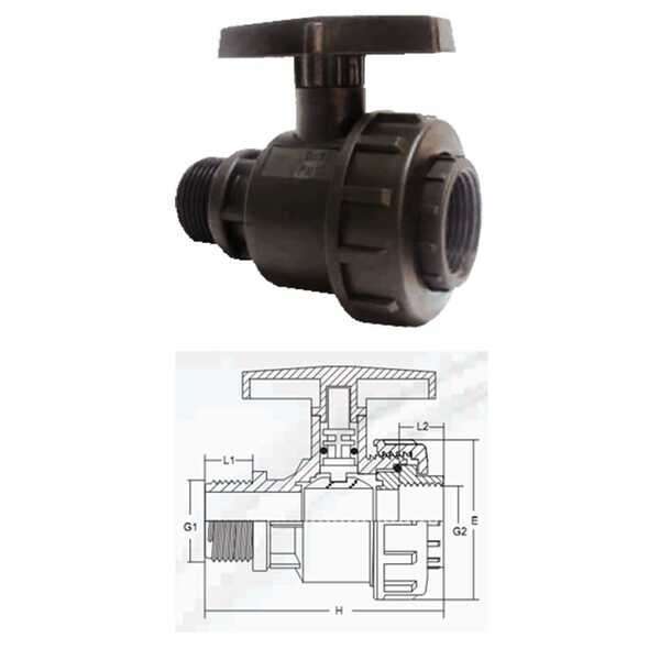 Slavina VUN 2.1/2"X2.1/2" - Slika 1