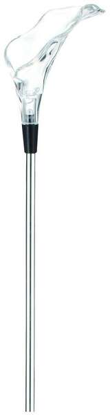 Solarna lampa baštenska kala LED 34cm metalik Entac - Slika 1