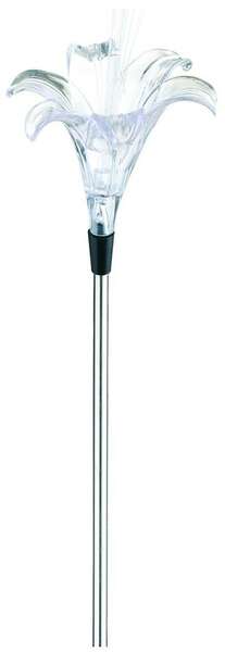 Solarna lampa baštenska ljiljan LED 34cm metalik Entac - Slika 1