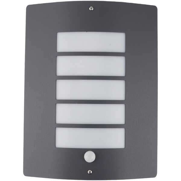 Spoljna zidna lampa Morro 1xE27 senzorom IP44 Antracit - Slika 1