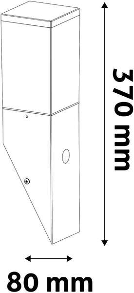Spoljna zidna lampa Panama 1xE27 IP44 Antracit - Slika 2