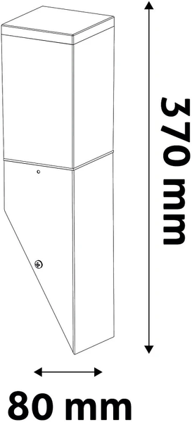 Spoljna zidna lampa Panama 1xE27 IP44 Saten-Nikel - Slika 2