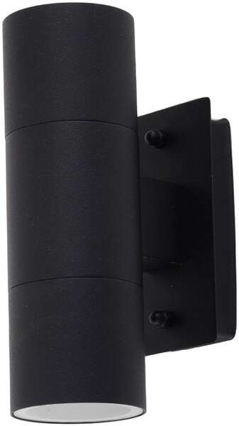 Spoljna zidna lampa Terra 2xGU10 IP44 crna - Slika 1