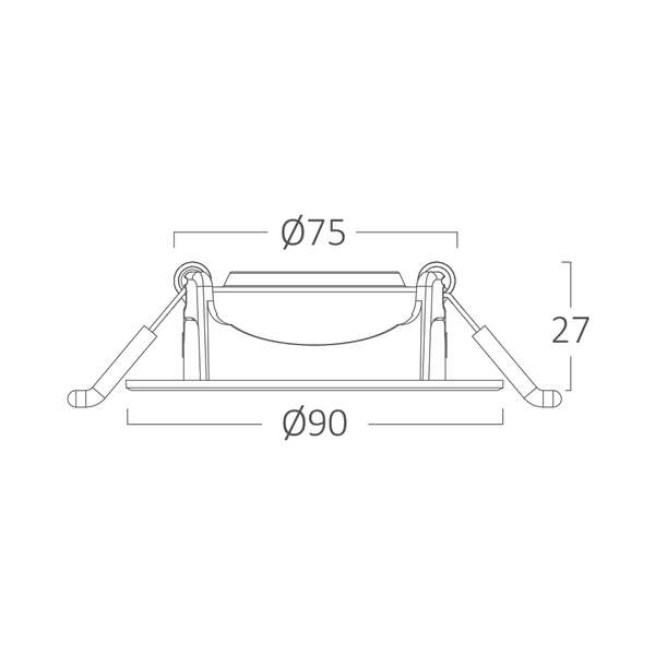 Spot svetiljka 7W 3000K okrugla bela - Slika 6