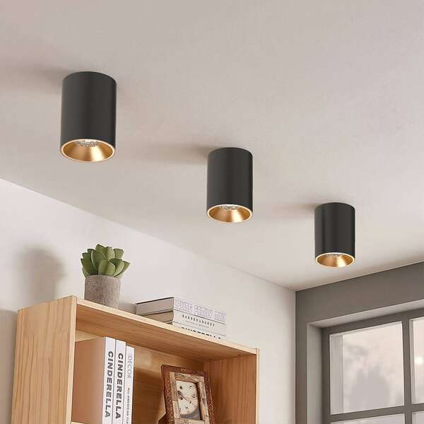 Spot svetiljka okrugla crna GU10 - Slika 4